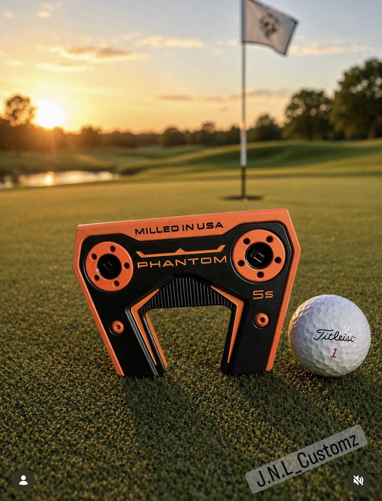 Scotty Cameron Phantom putter orange finish